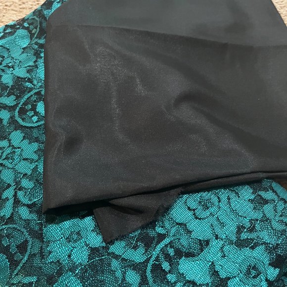 Dubai Lace saree , Green - Picture 2 of 5